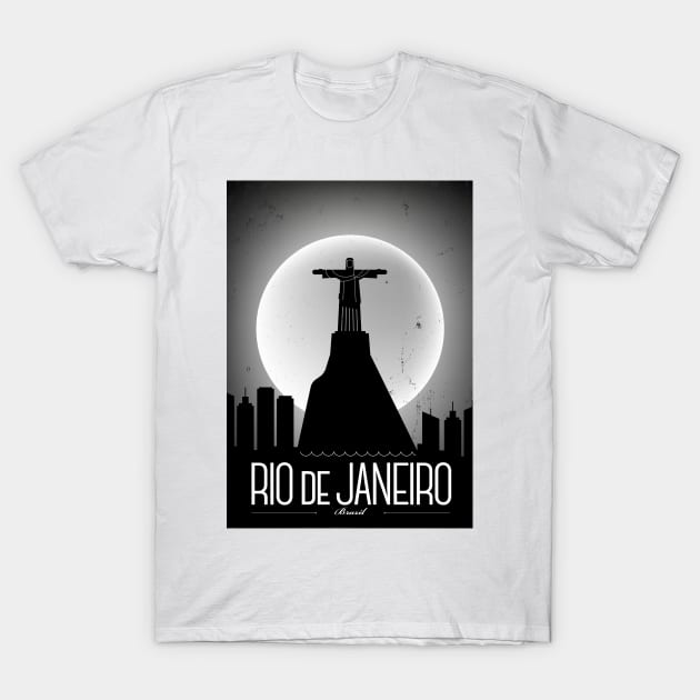 Rio De Janeiro Poster Design T-Shirt by kursatunsal